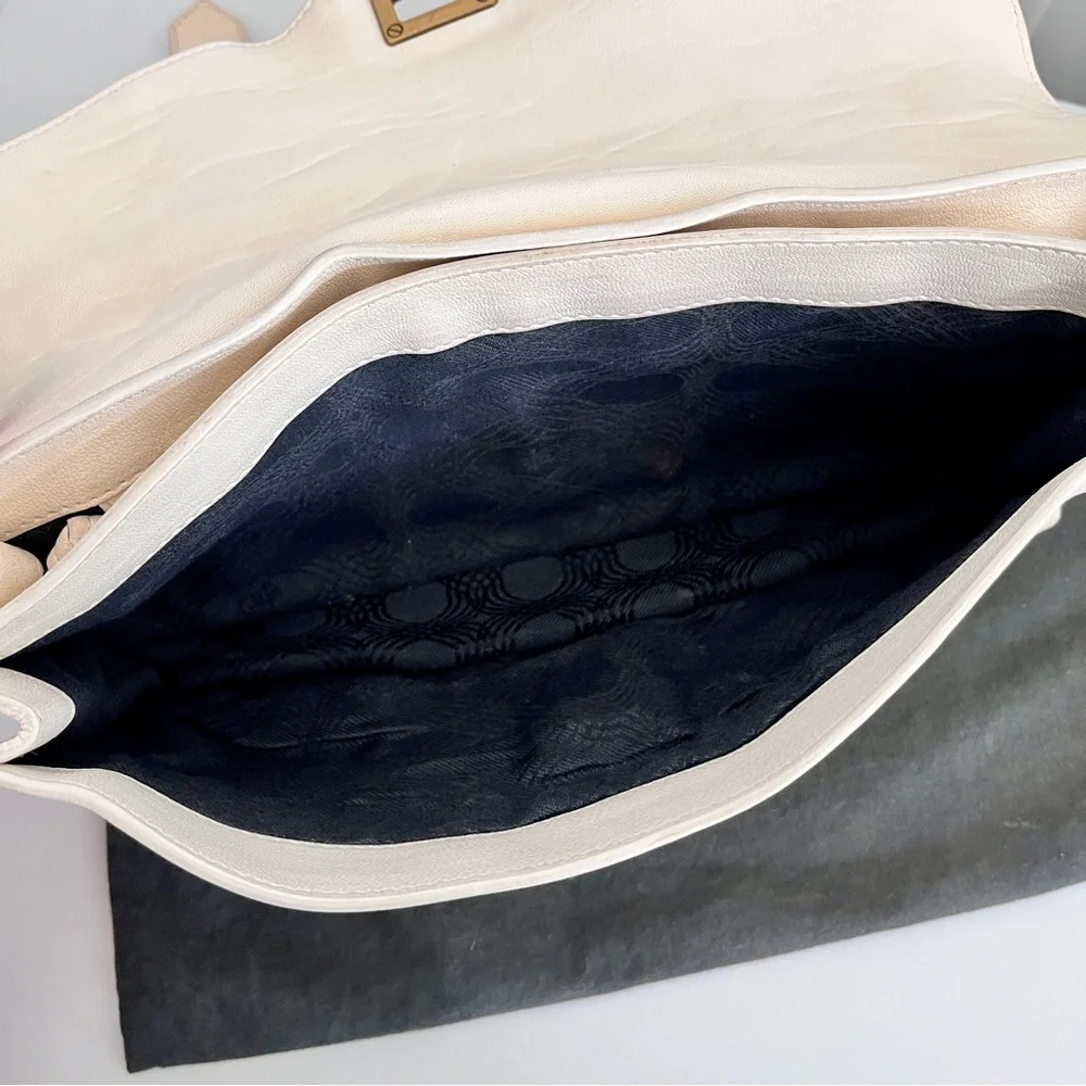 Proenza Schouler Ivory Leather PS1 Pochette Clutch